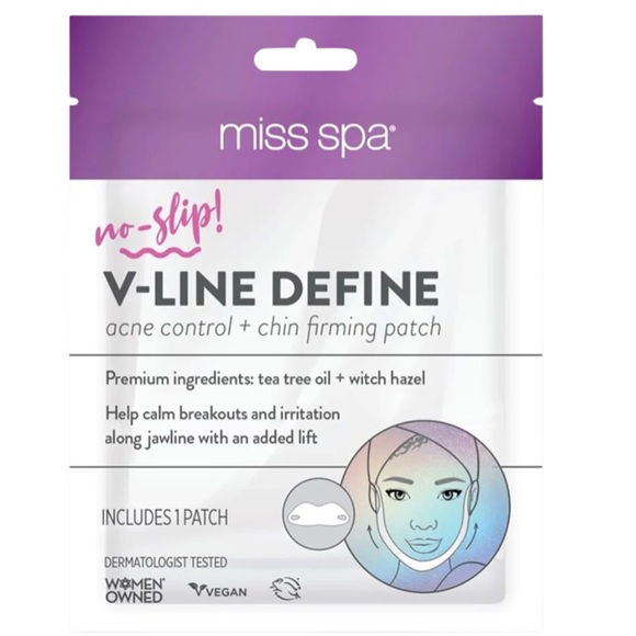 MISS SPA NO-SLIP V-LINE DEFINE Acne Control and Chin Firming Patches 4 Packs - Picture 2 of 4